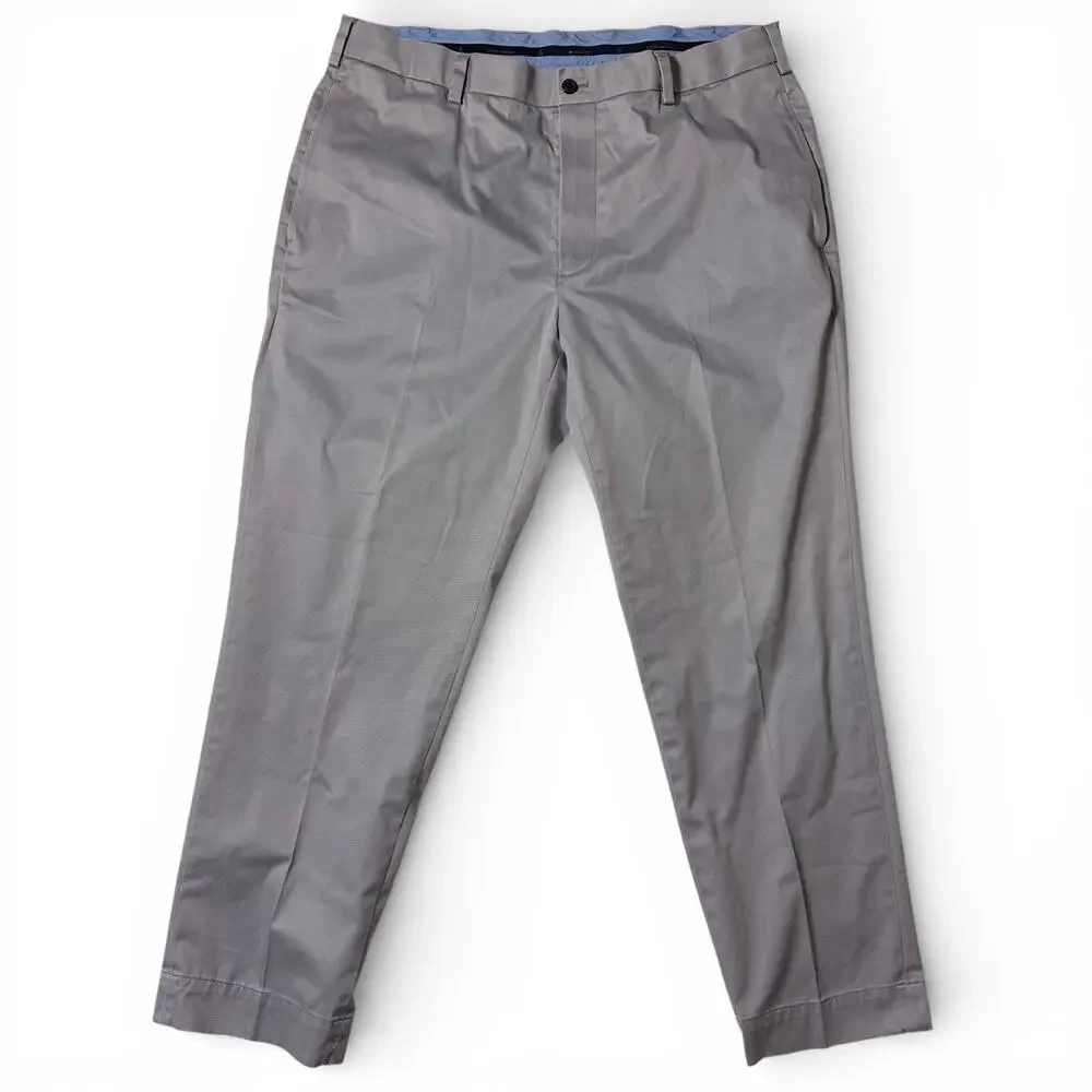 Brooks Brothers Lightweight Advantage Chino Pants Mens Actual Size 37x30 Gray